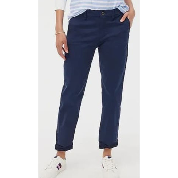J. Crew Pants - J Crew High Rise Girlfriend Chino Petite Casual Workwear Pants US Women's 6P New
